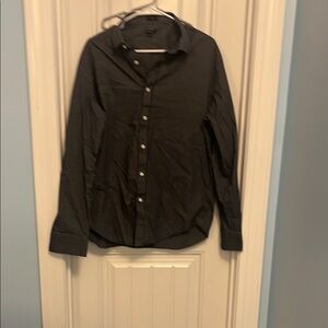 Men's Black Button-Up Shirt